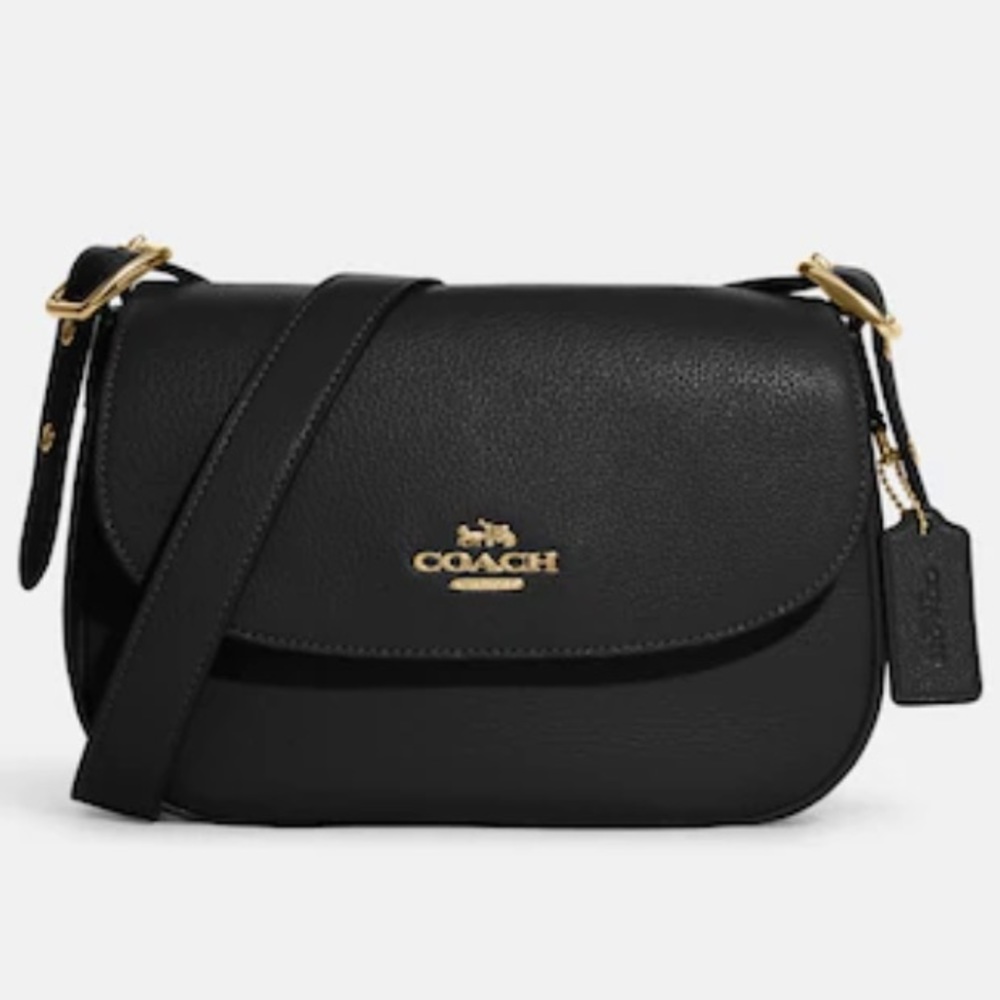COACH Macie Saddle Bag BLACK